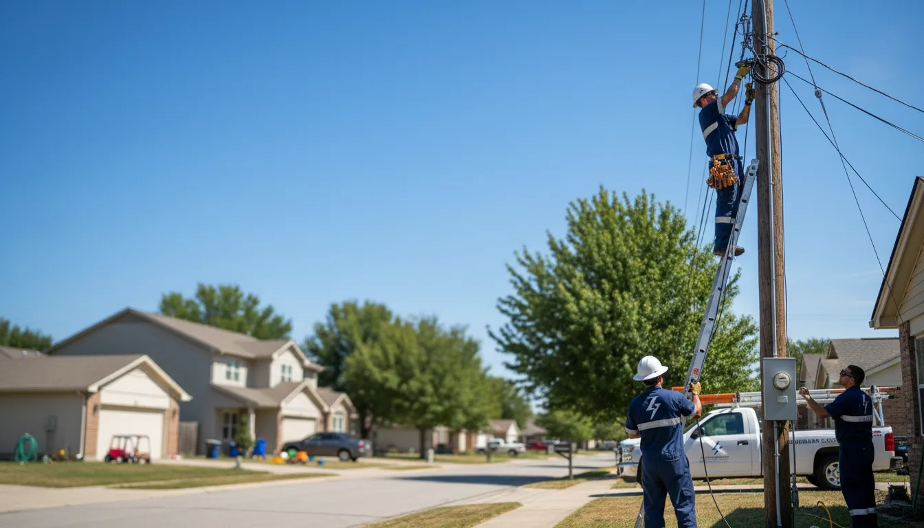 Residential electrician providing installation services in Chalmers, IN